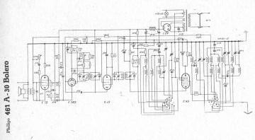 Philips 461A 30 schematic circuit diagram